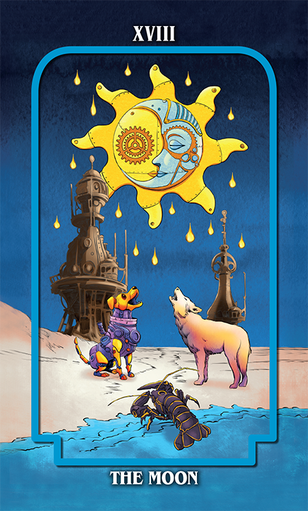 Choose Your Own Adventure Tarot Deck Card The Moon